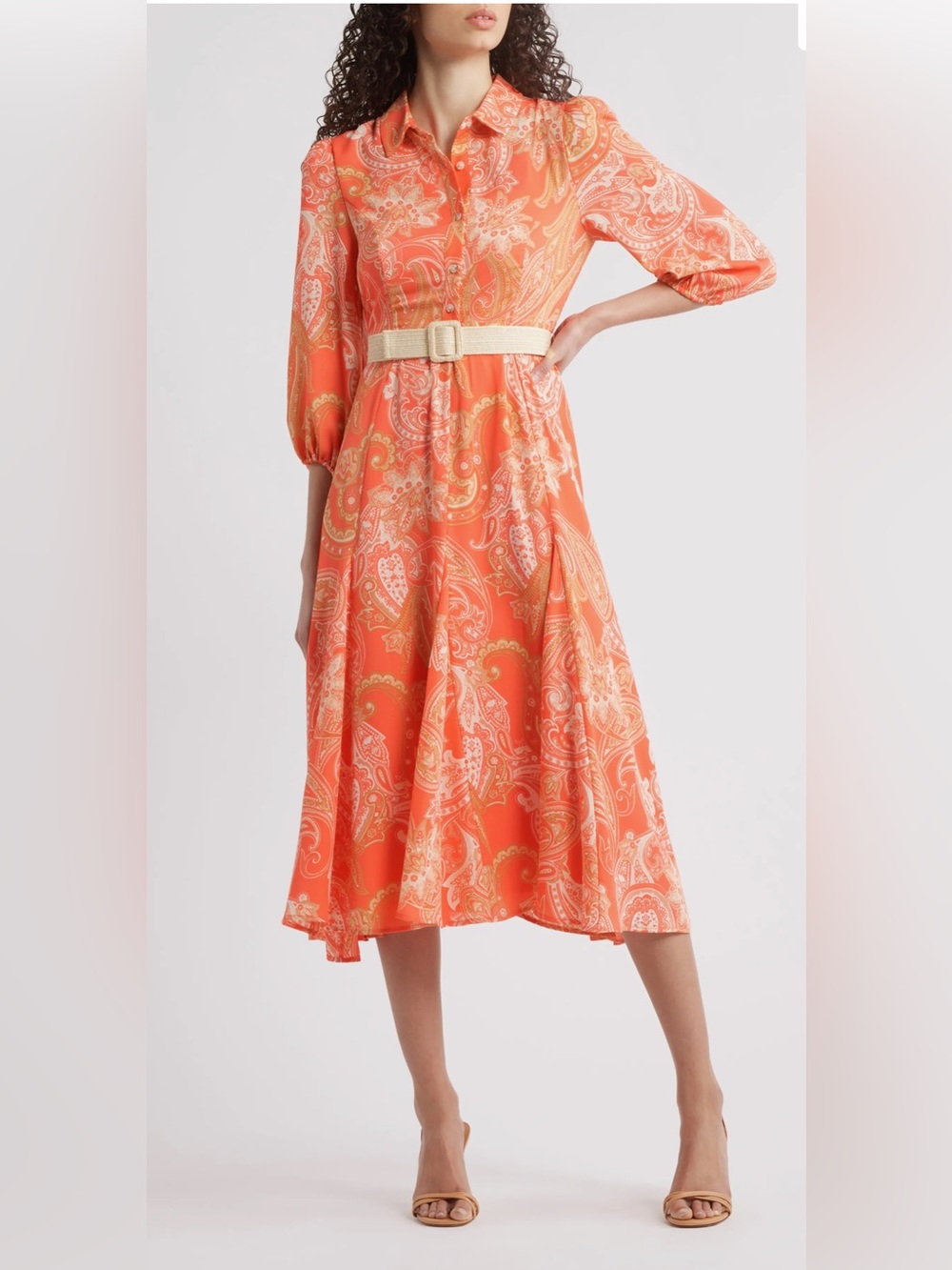 Paisley Belted Fit & Flare Shirtdress
Tahari ASL